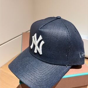 New Era X Kith Navy Raffia Baseball Cap